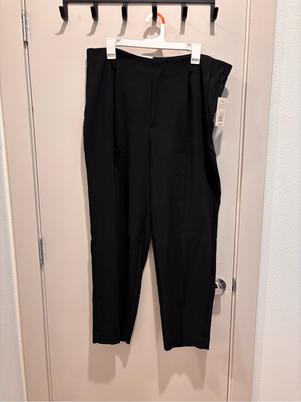a new day Black High-Waist Tapered Dress Pants